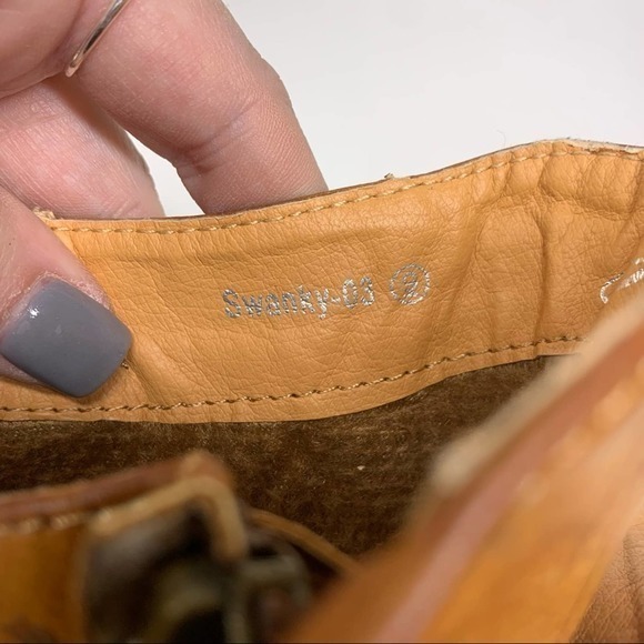 MI.IM Swanky Tan Braided Heeled Mule Backless Bootie - Picture 12 of 12